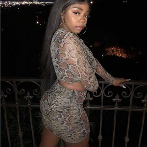 Snake print Two Piece set